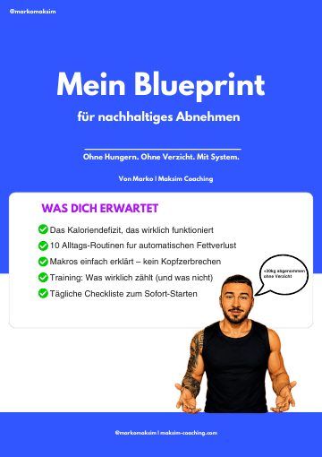 Titelseite von Markos Blueprint zum Abnehmen